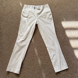 White Lenin Chinos Pants